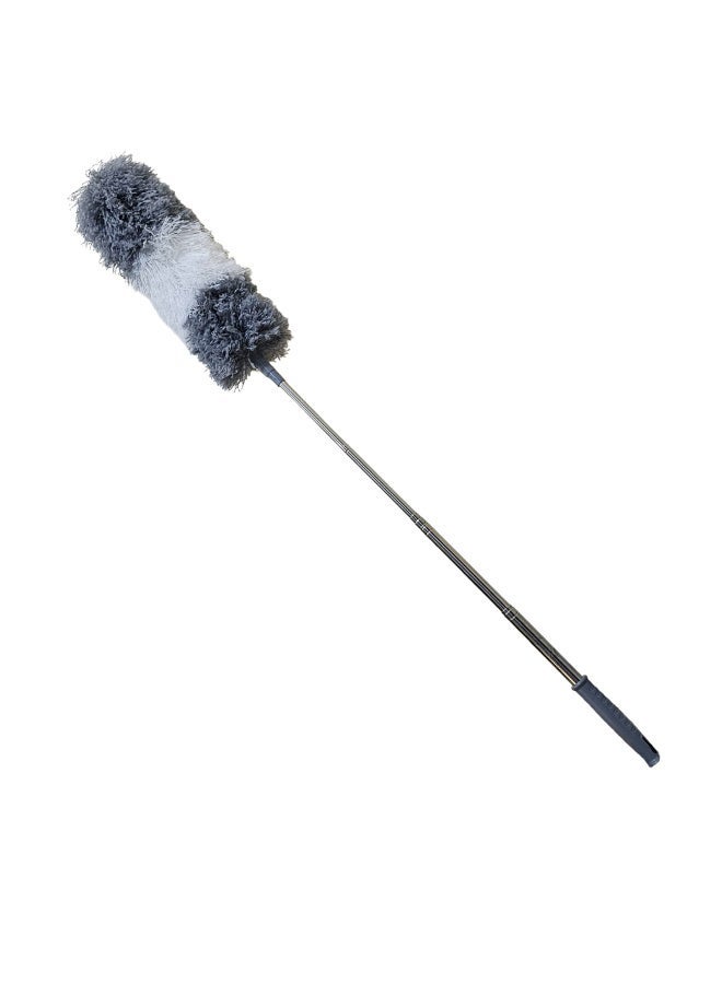Duster for cleaning ceilings and walls with a telescopic, extendable, and foldable handle. - Image 1